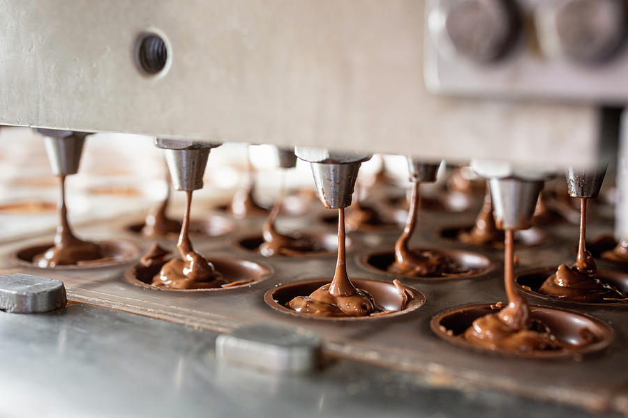 Making Chocolate Pralines #1 Photograph by Herbert Lehmann