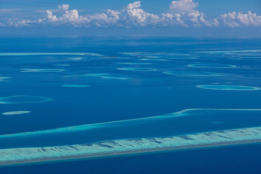 Landscape Photograph - Maldives Beach Reef Sand. Taken #1 by Levente Bodo