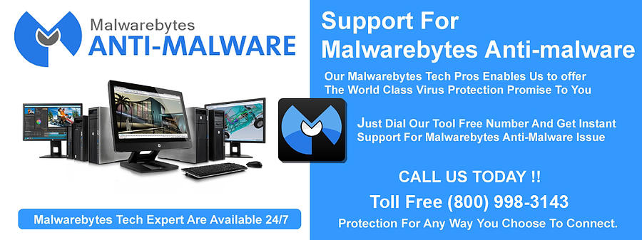Malwarebytes Customer Support Phone Number #1 Mixed Media by Scott Bendel