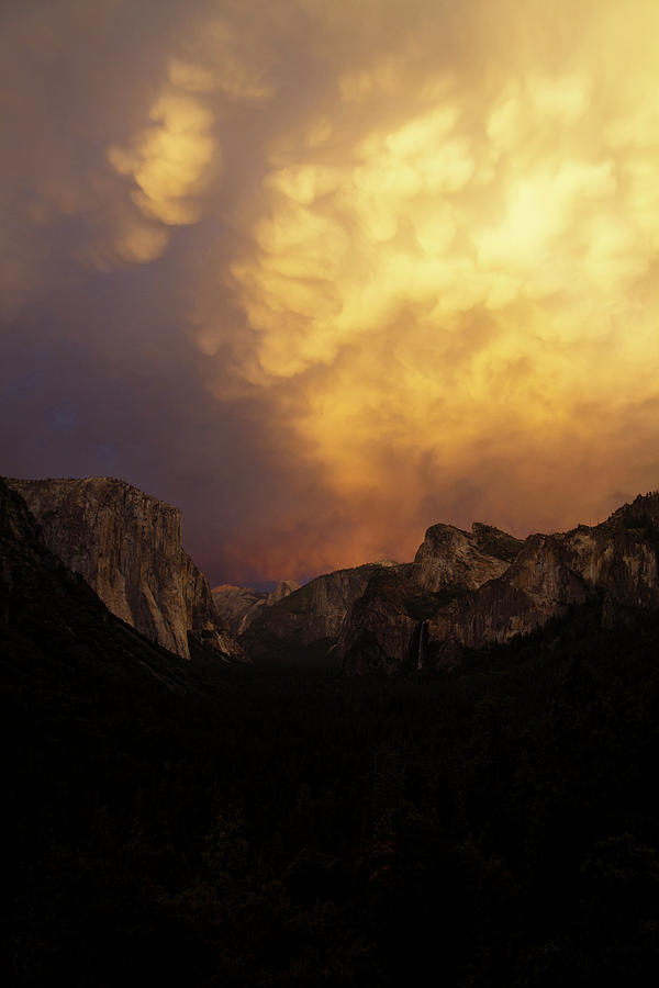Mammatus Clouds Form Over The Yosemite #1 Photograph by Kyle Sparks