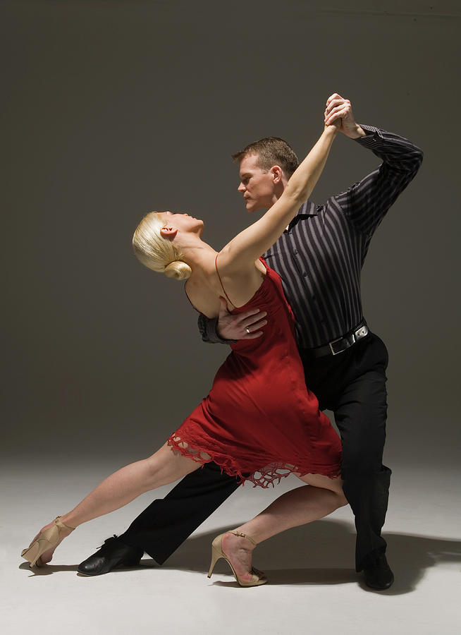 Coordination Photograph - Man And Woman Dancing Tango #1 by Pm Images