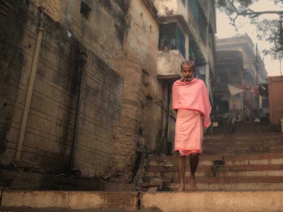 Man From Varanasi #1 Photograph by Asbjrn Lind