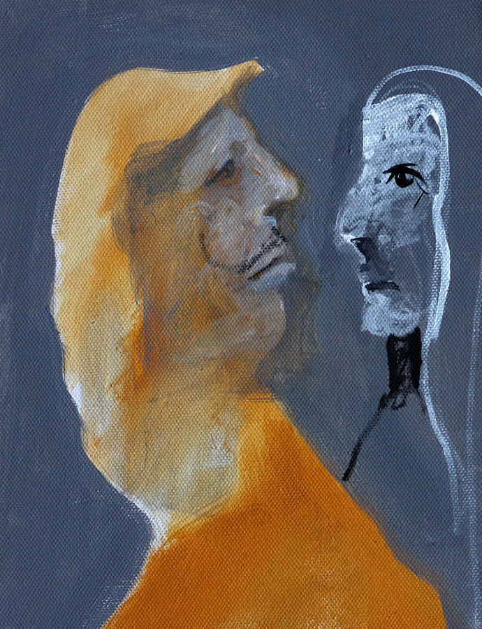 Man with a moustache #1 Painting by Edgeworth Johnstone