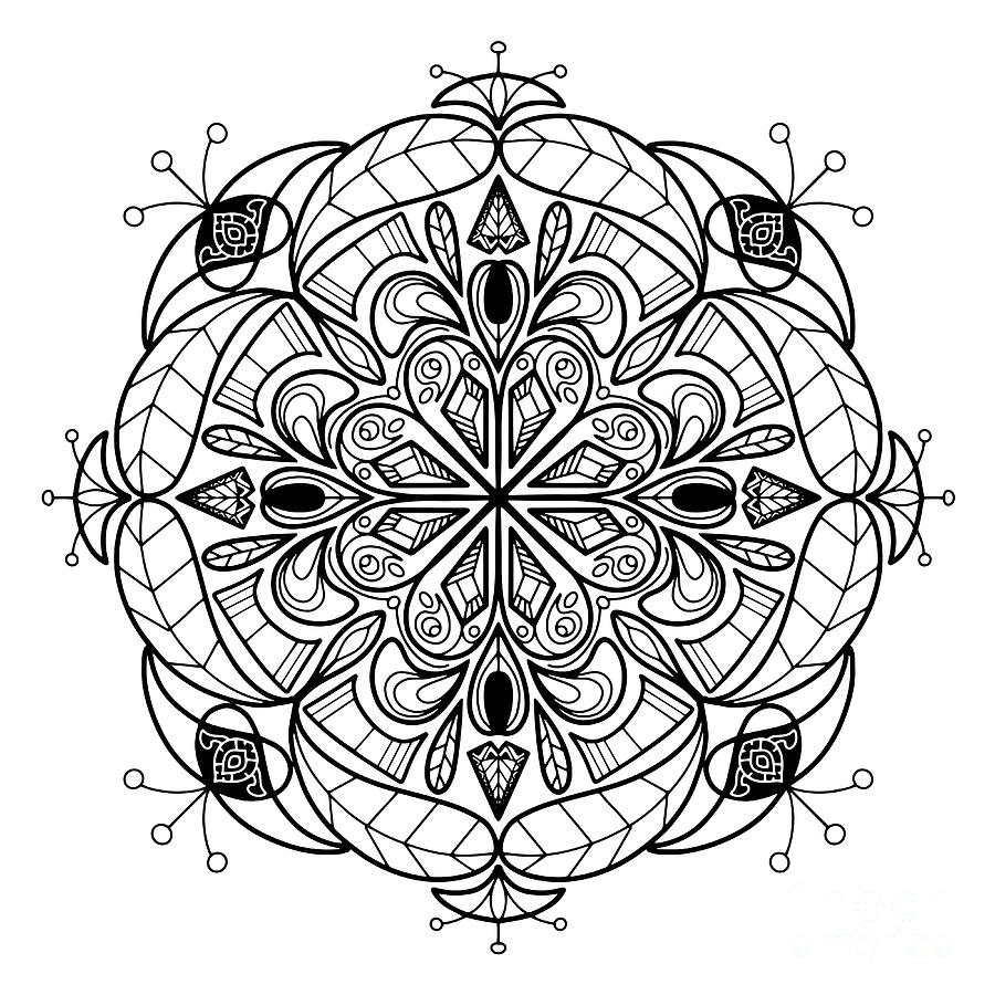 Download Mandala Vector For Art Coloring Book Zendoodle Round Zentangl Digital Art By Pakpong Pongatichat