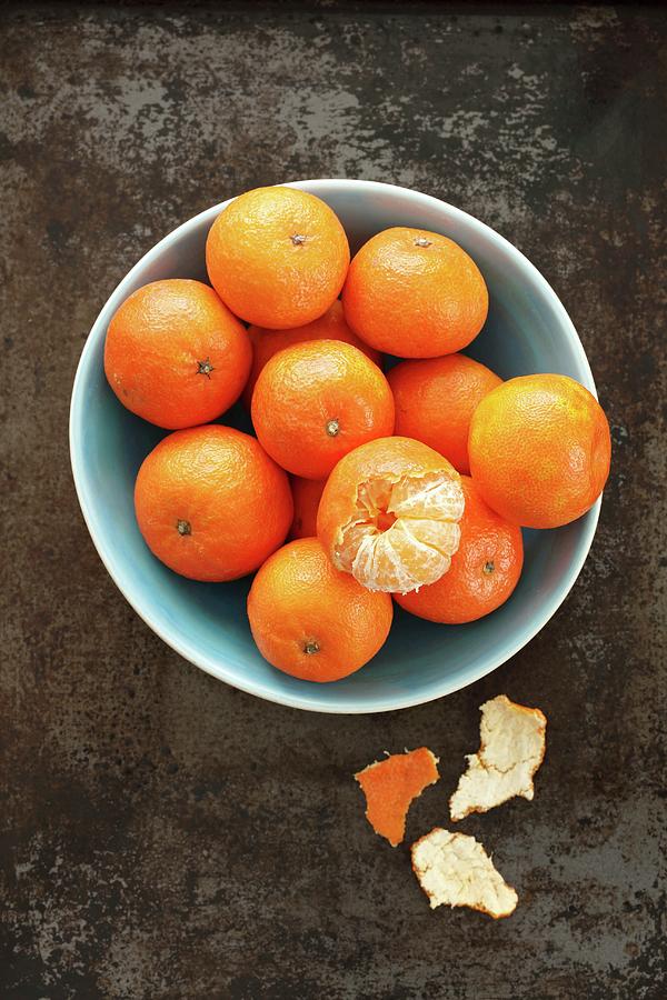 Mandarins, Whole And Peeled #1 Photograph by Rua Castilho