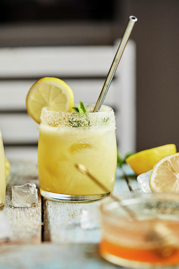 Mango Lemonade Mocktail #1 Photograph by Natasa Dangubic