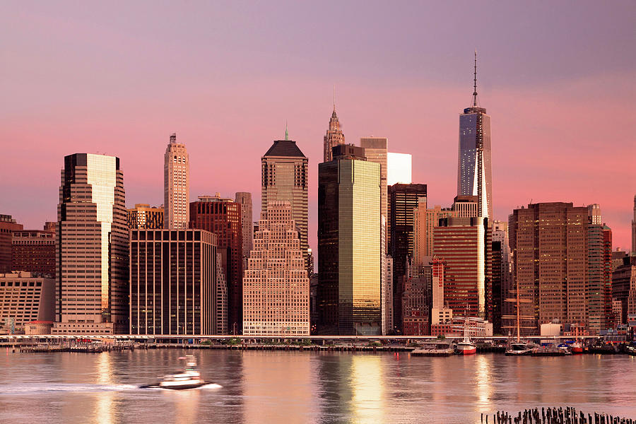 Architecture Digital Art - Manhattan Skyline #1 by Davide Erbetta