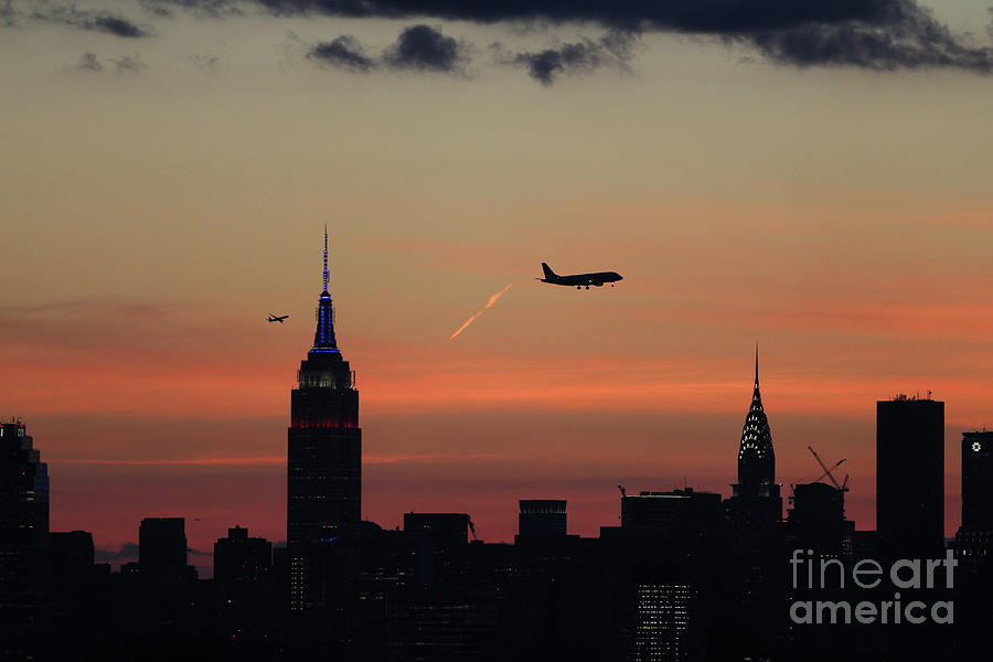 Manhattan Skyline Sunset, New York, Usa #1 Photograph by Tim Clayton - Corbis