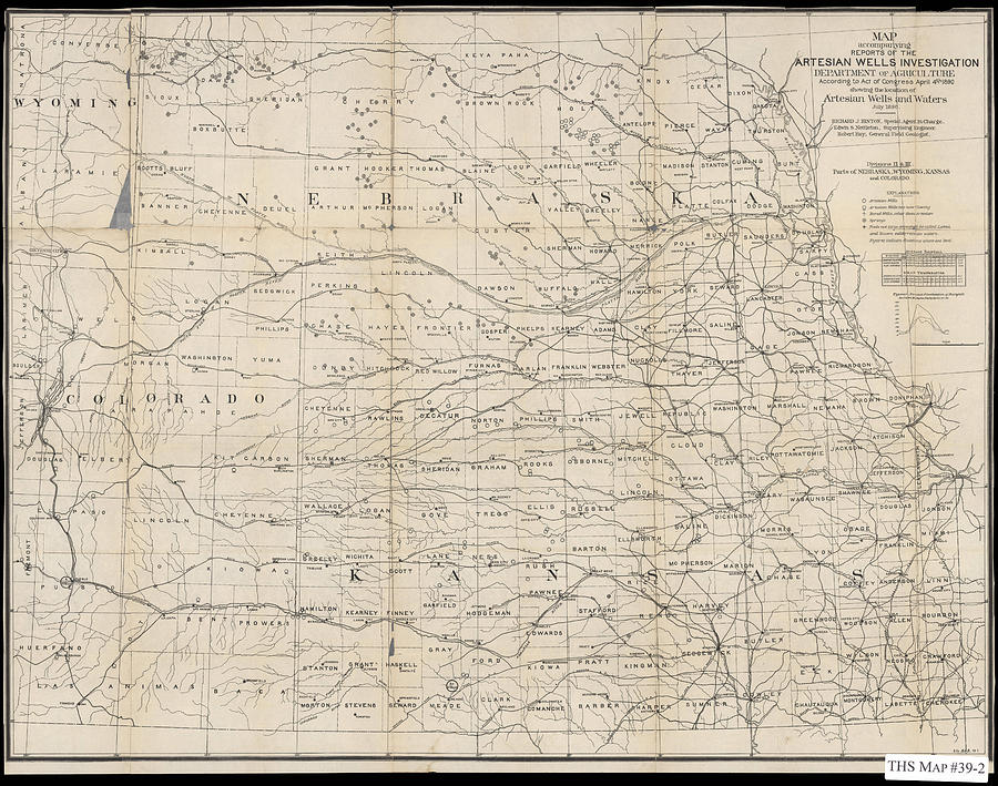 Map accompanying report on artesian wells investigation, agriculture ...