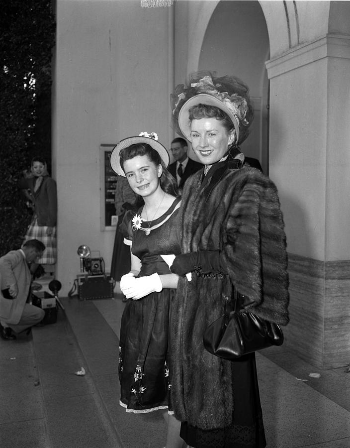 Celebrity Photograph - Margaret Obrien And Mother At Church #1 by Frank Worth