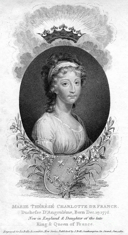 Marie-therese-charlotte De Bourbon #1 Drawing by Print Collector