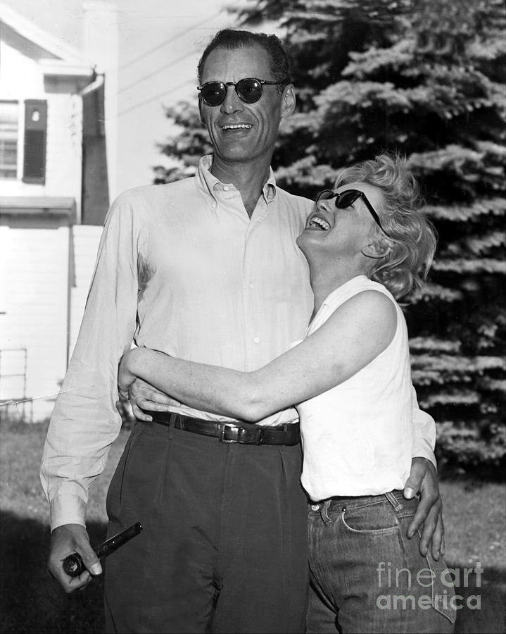 Marilyn Monroe And Her Fiance, Arthur #1 Photograph by New York Daily News Archive