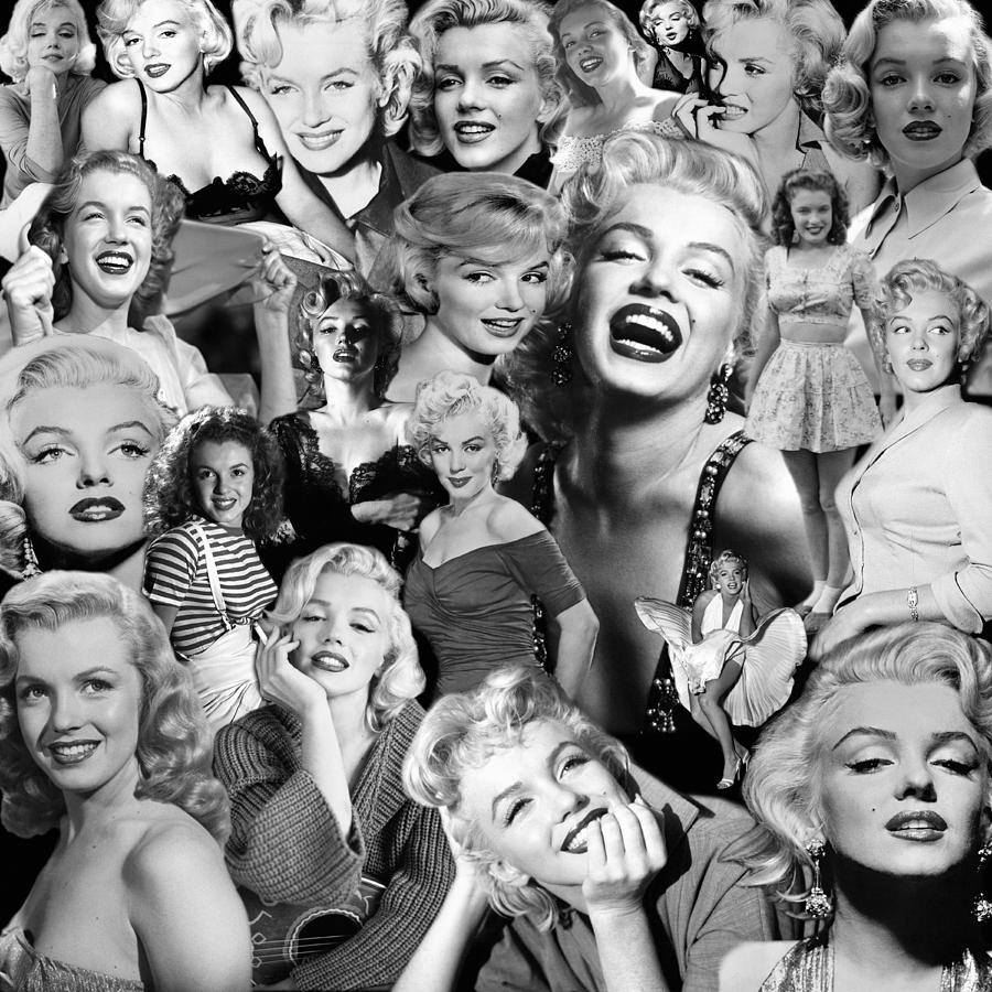 Marilyn Monroe Photograph - Marilyn Monroe Montage #1 by Andrew Fare