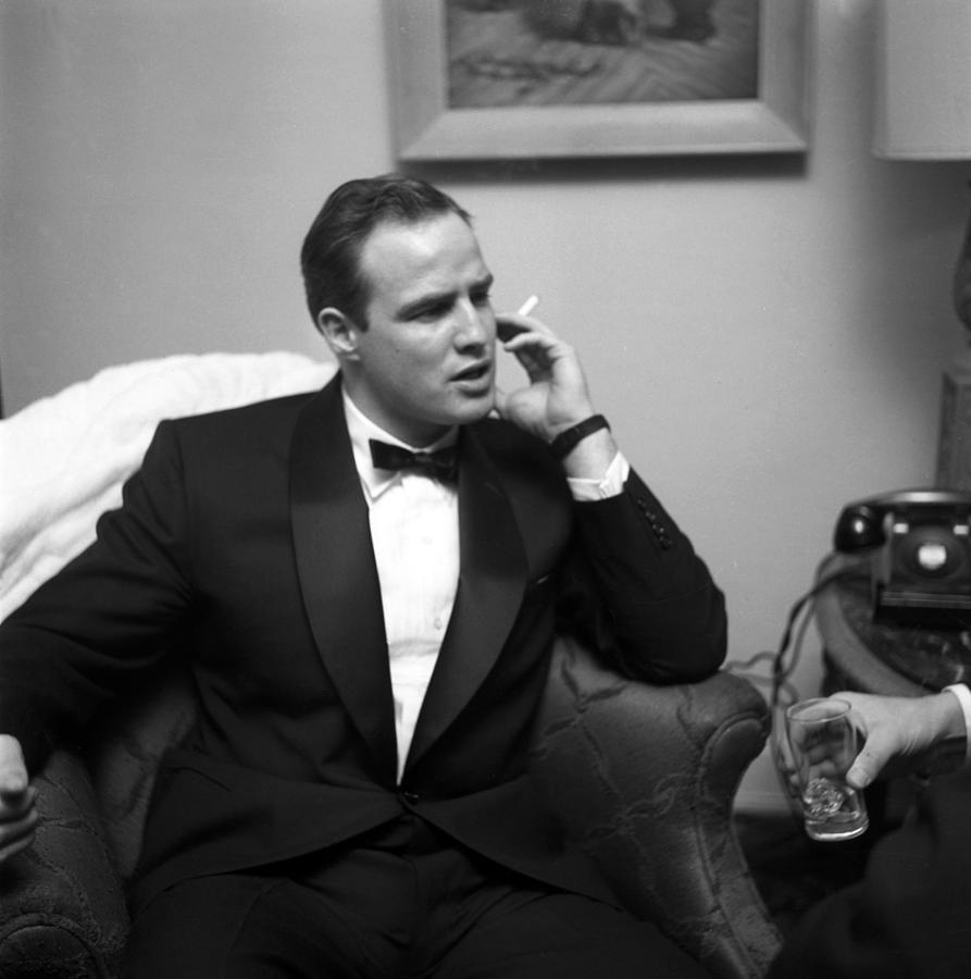Marlon Brando At A Party #1 Photograph by Michael Ochs Archives
