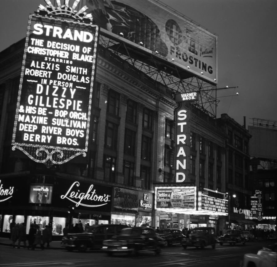 Celebrity Photograph - Marquee For Dizzy Gillespie At The #1 by Donaldson Collection