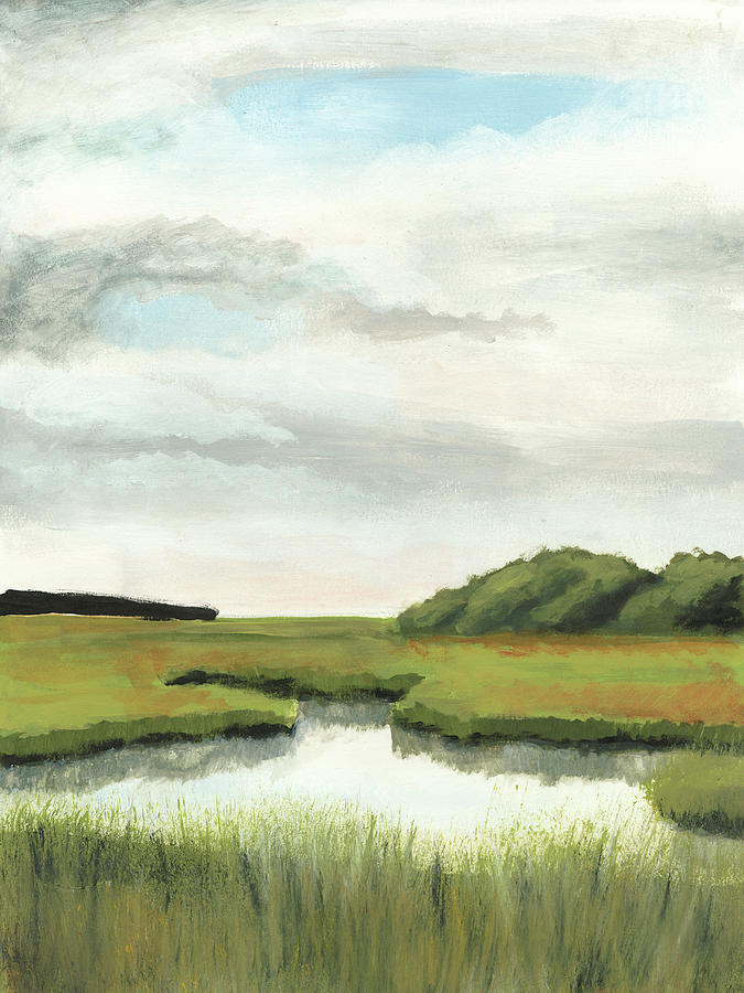 Landscape Painting - Marsh Landscapes II #1 by Naomi Mccavitt