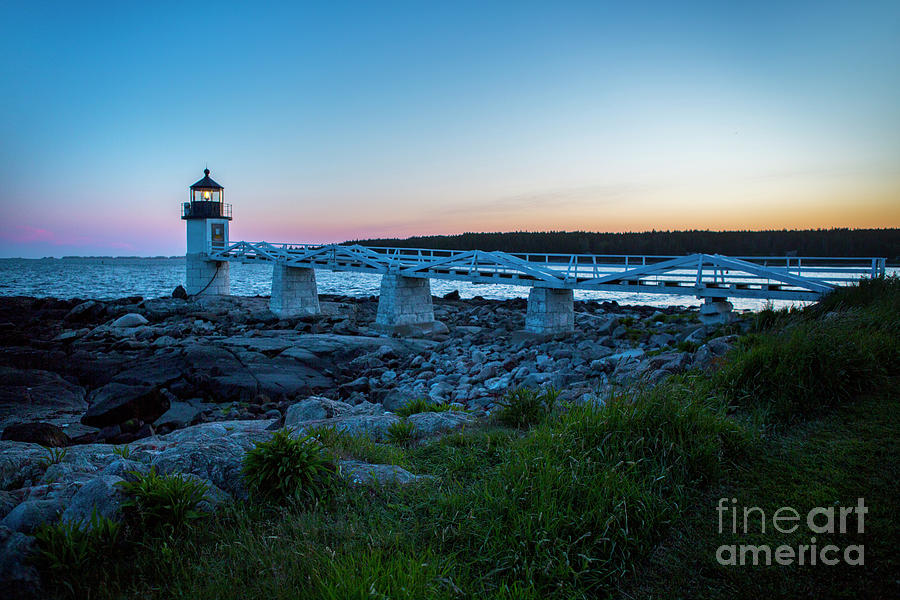 Marshall Point Lighthouse at Dusk #1 Photograph by Diane Diederich