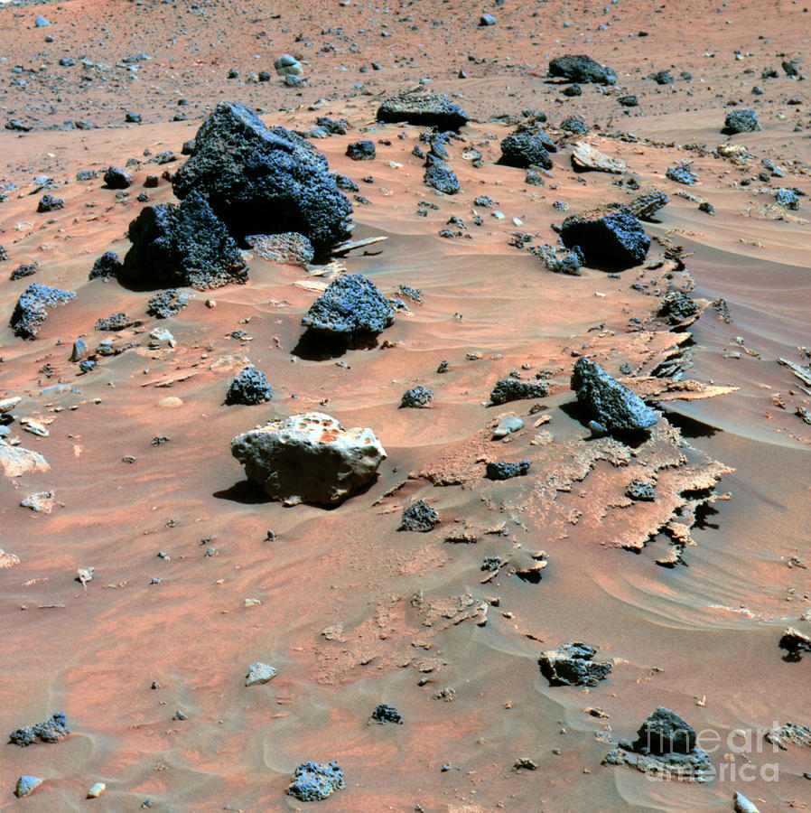 Martian Rocks Photograph by Jpl-caltech/cornell/nasa/science Photo ...