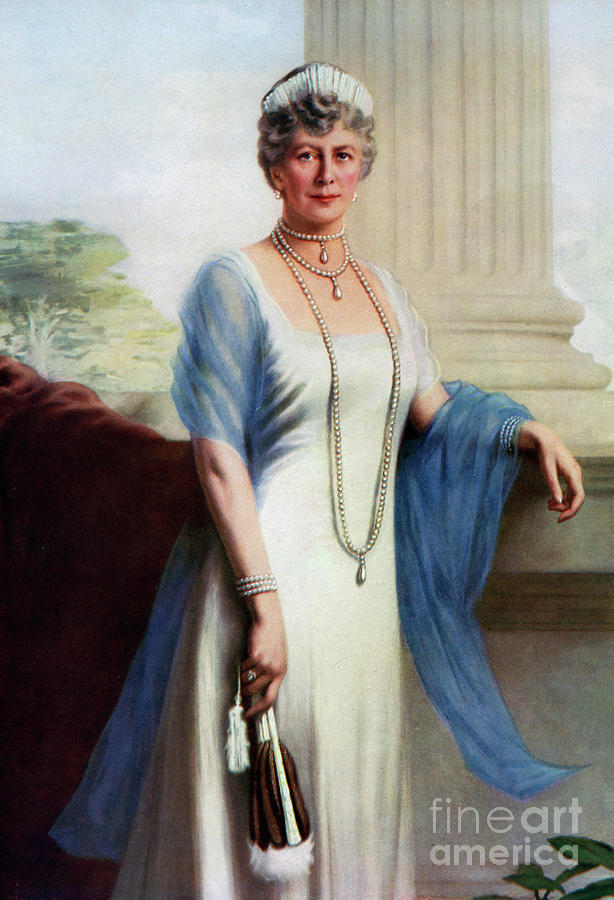 Mary Of Teck, Queen Consort Of George V #1 Drawing by Print Collector