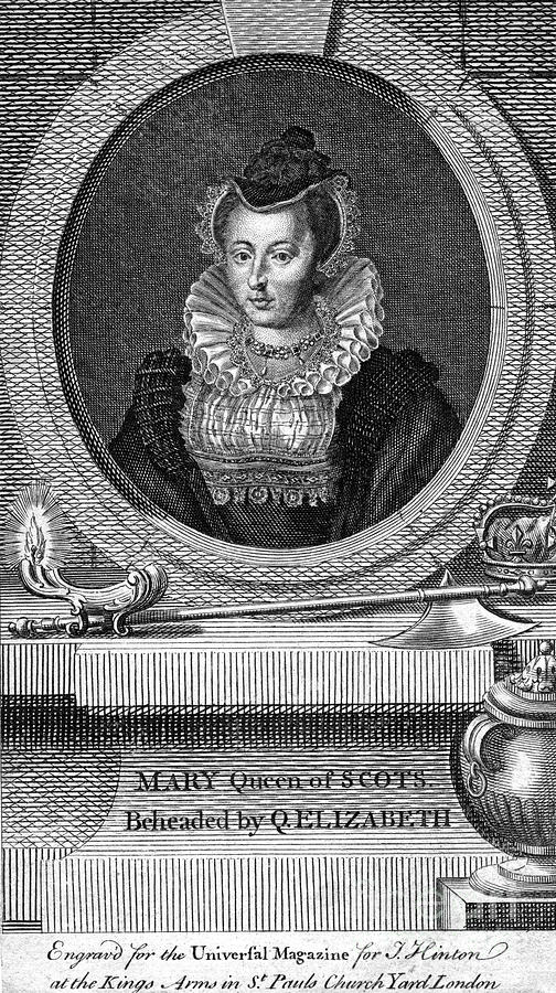 Mary, Queen Of Scots, 1542-1587 #1 Drawing by Print Collector