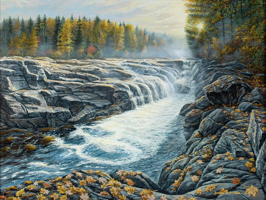 Massachusetts Gorge #1 Painting by Bruce Dumas