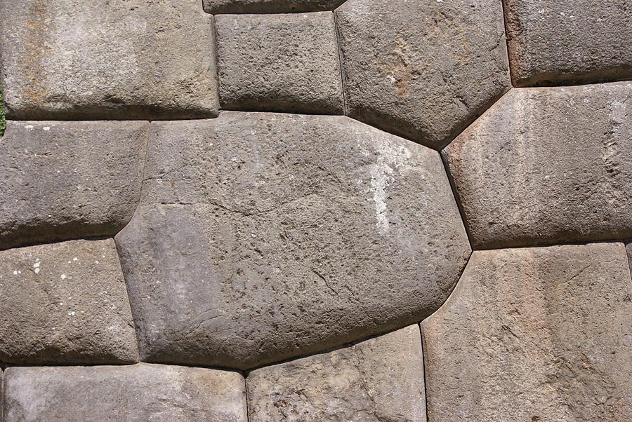 Massive stones in Inca fortress walls #1 Photograph by Steve Estvanik