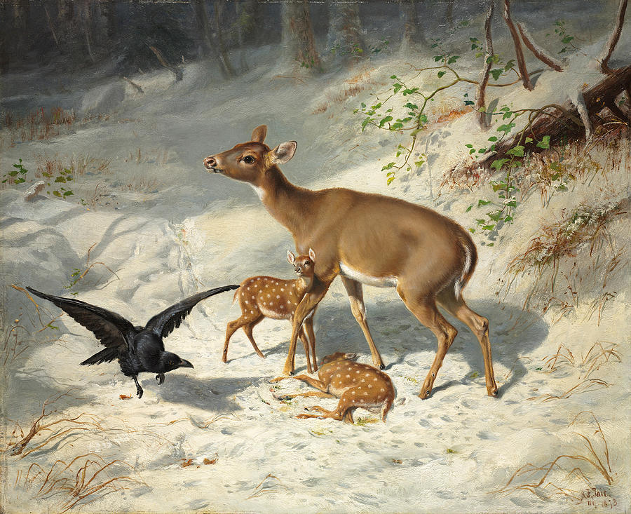 Maternal Solicitude #3 Painting by Arthur Fitzwilliam Tait