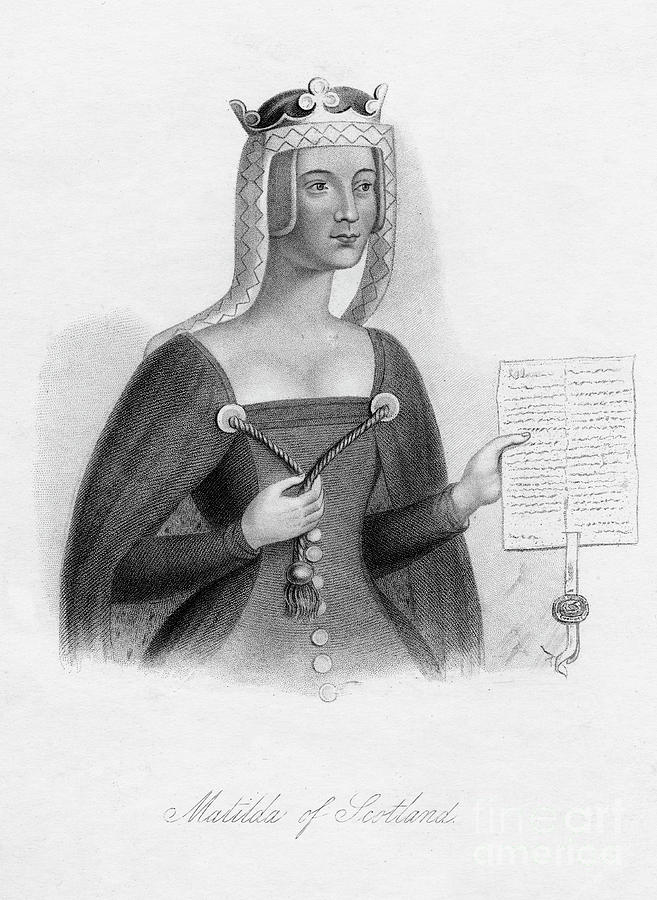 Matilda Of Scotland, Queen Of Henry I #1 Drawing by Print Collector