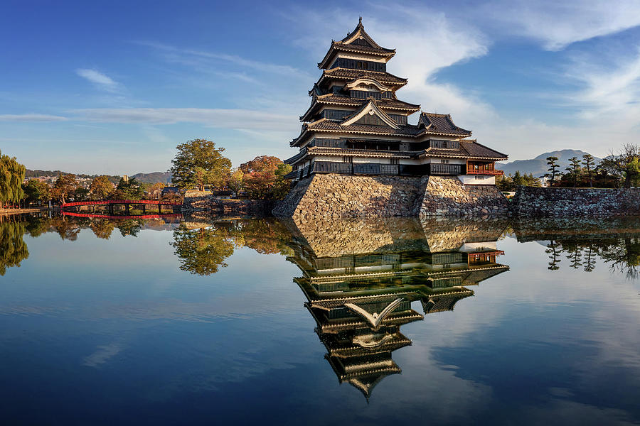 Matsumoto Castle Reflection I Photograph by Karen Jorstad - Fine Art ...