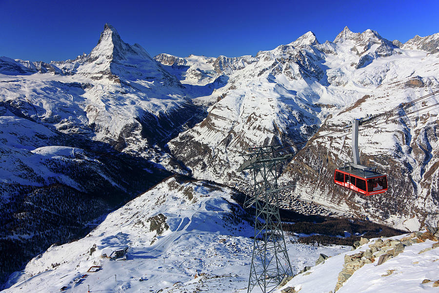 Matterhorn Mountain #1 Digital Art by Gunter Grafenhain