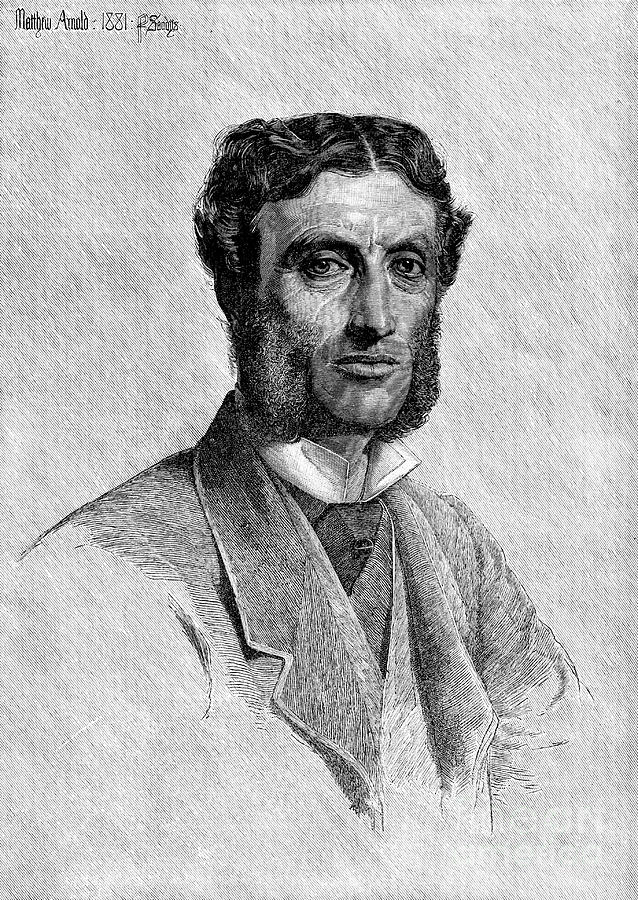 Matthew Arnold 1822-1888, British Poet #1 Drawing by Print Collector