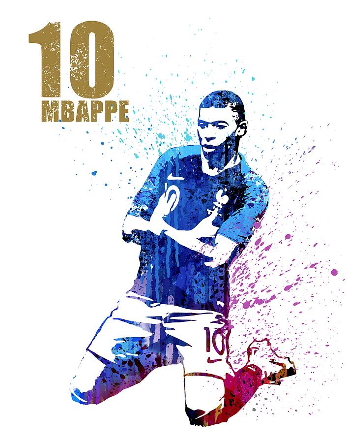 Mbappe #1 Painting by Art Popop
