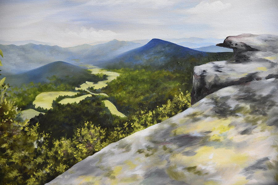 McAfee Knob  #1 Painting by Rachel Lawson