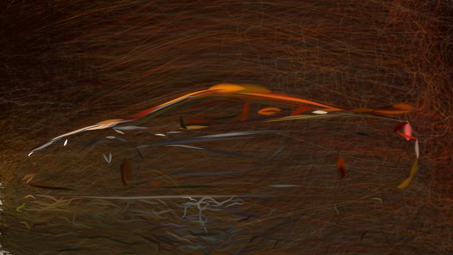 McLaren 600LT Drawing #2 Digital Art by CarsToon Concept