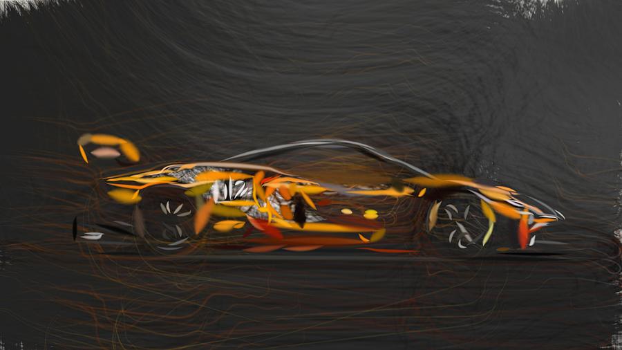 McLaren Senna GTR Drawing #2 Digital Art by CarsToon Concept