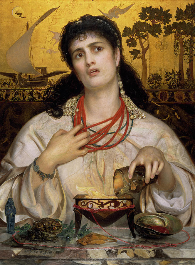 Anthony Frederick Augustus Sandys Painting - Medea #1 by Frederick Sandys
