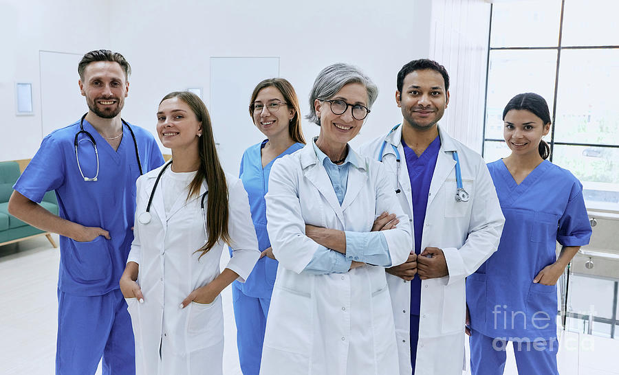 Medical Team Photograph By Peakstock   Science Photo Library - Fine Art 