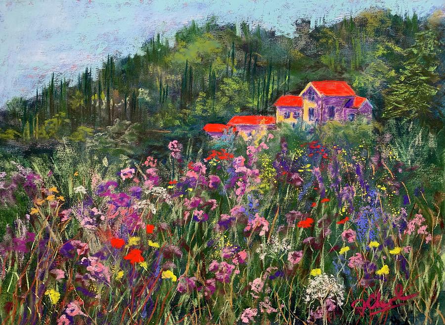Mediterranean Spring Painting by Jan Chesler
