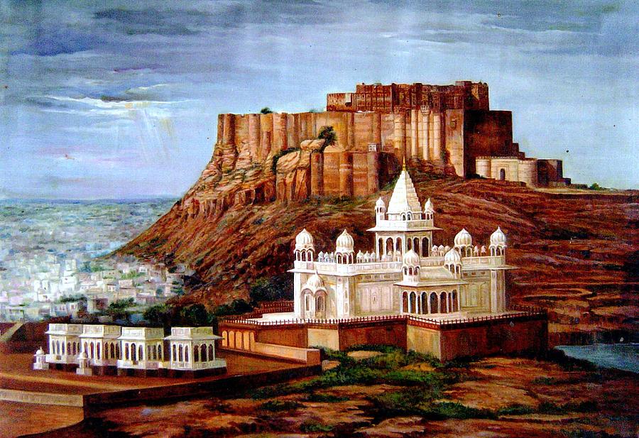 Mehrangarh Fort #2 Painting by Vishal Gurjar - Pixels