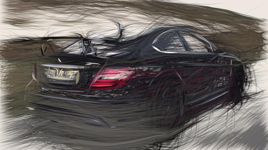 Impression d'art Mercedes Car C63