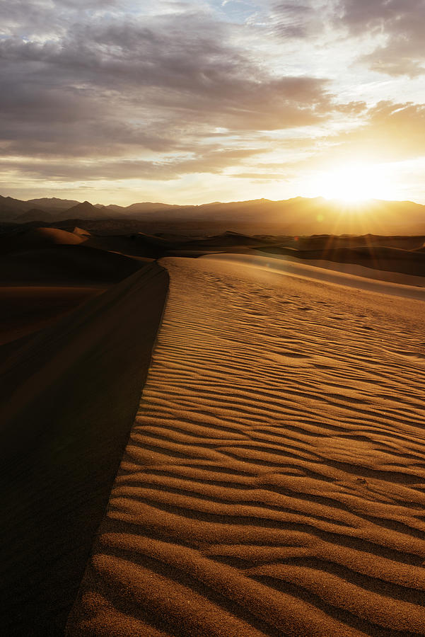 Death Valley National Park Digital Art - Mesquite Sand Dunes At Dawn, Death Valley National Park, California, Usa #1 by Ben Pipe Photography