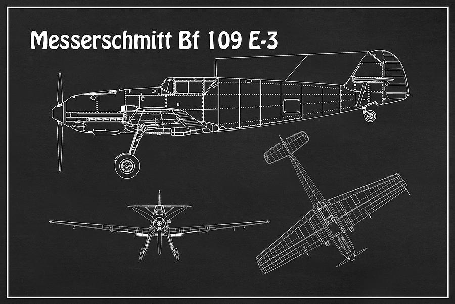 Чертеж messerschmitt bf 109