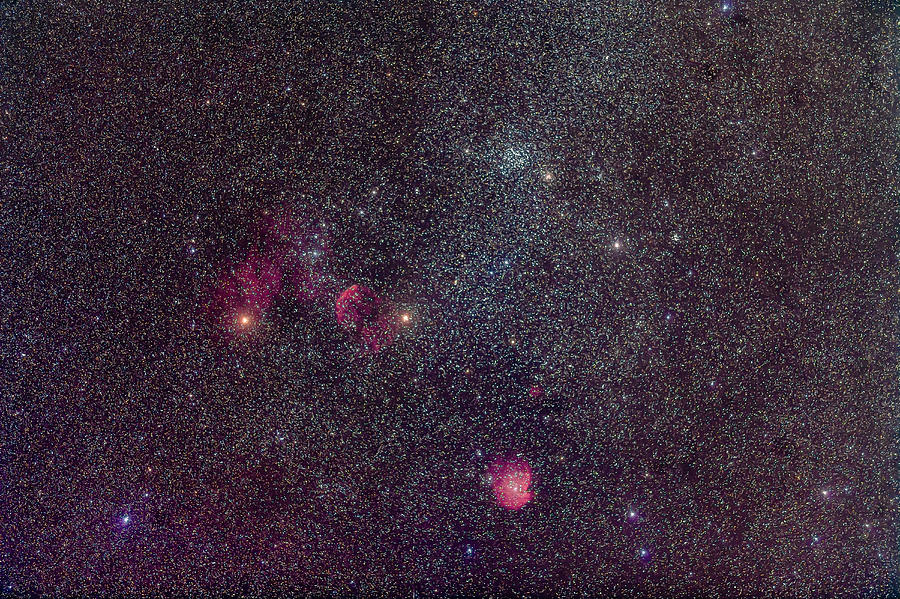 Messier 35 With Supernova Remnant Ic #1 Photograph by Alan Dyer