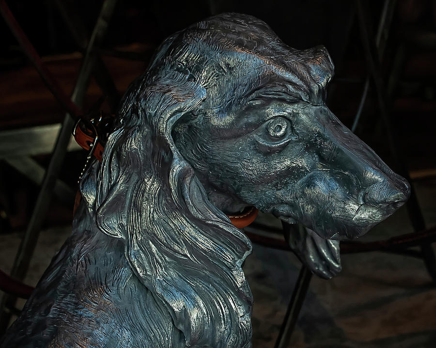 Metal Dog Sculpture #1 Photograph by Robert Ullmann
