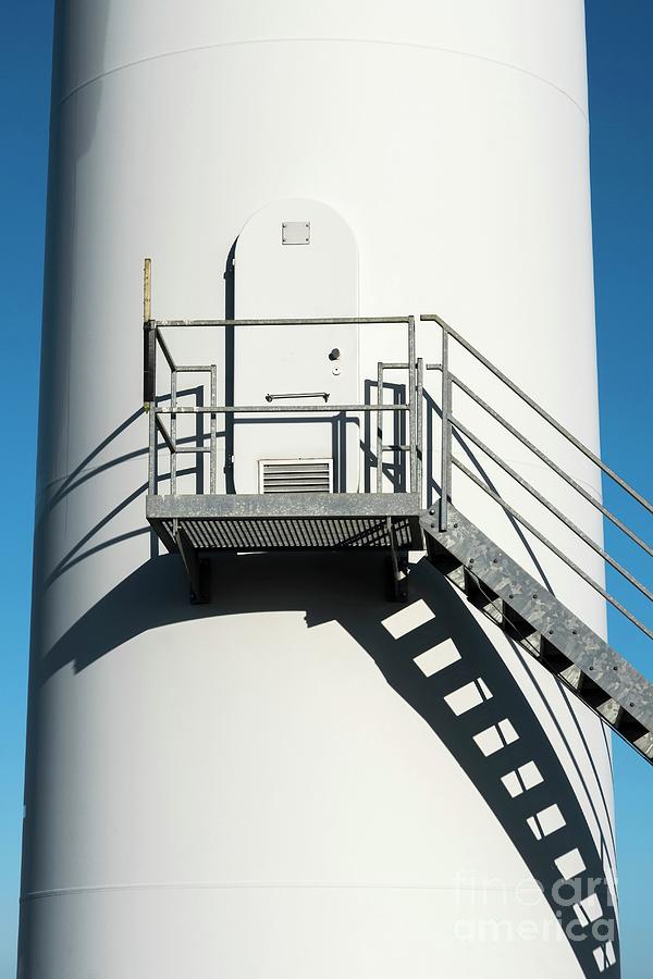 Metal Stairs On Wind Turbine Photograph by Freelanceimages/universal ...