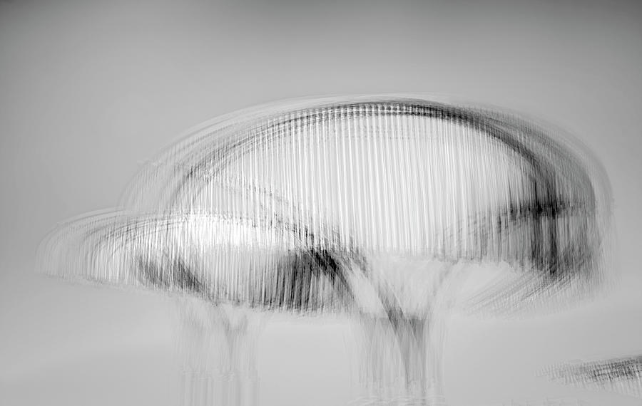 Black And White Photograph - Metallic Vibrations Monochrome #1 by Joseph S Giacalone