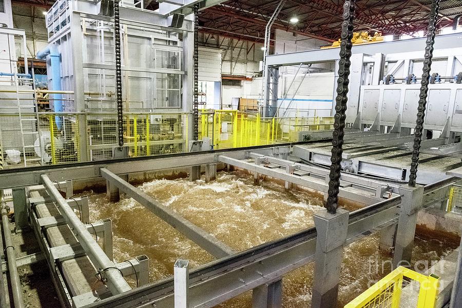 Metalworks Quench Tank Photograph by Lewis Houghton/science Photo Library Fine Art America