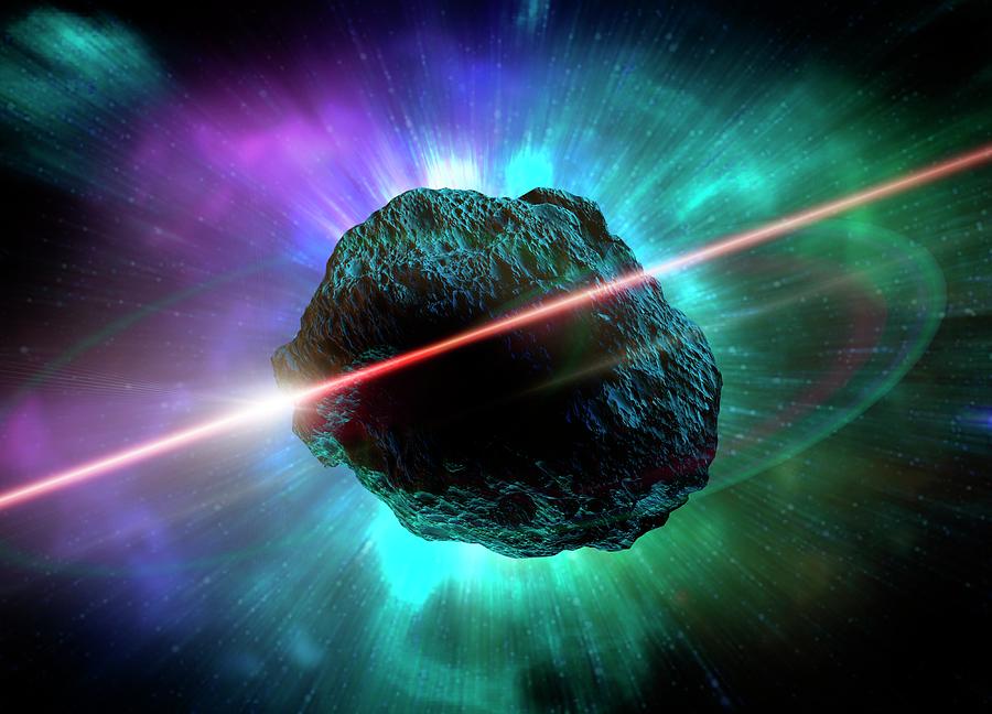 Meteor In Space, Artwork #1 Digital Art by Victor Habbick Visions