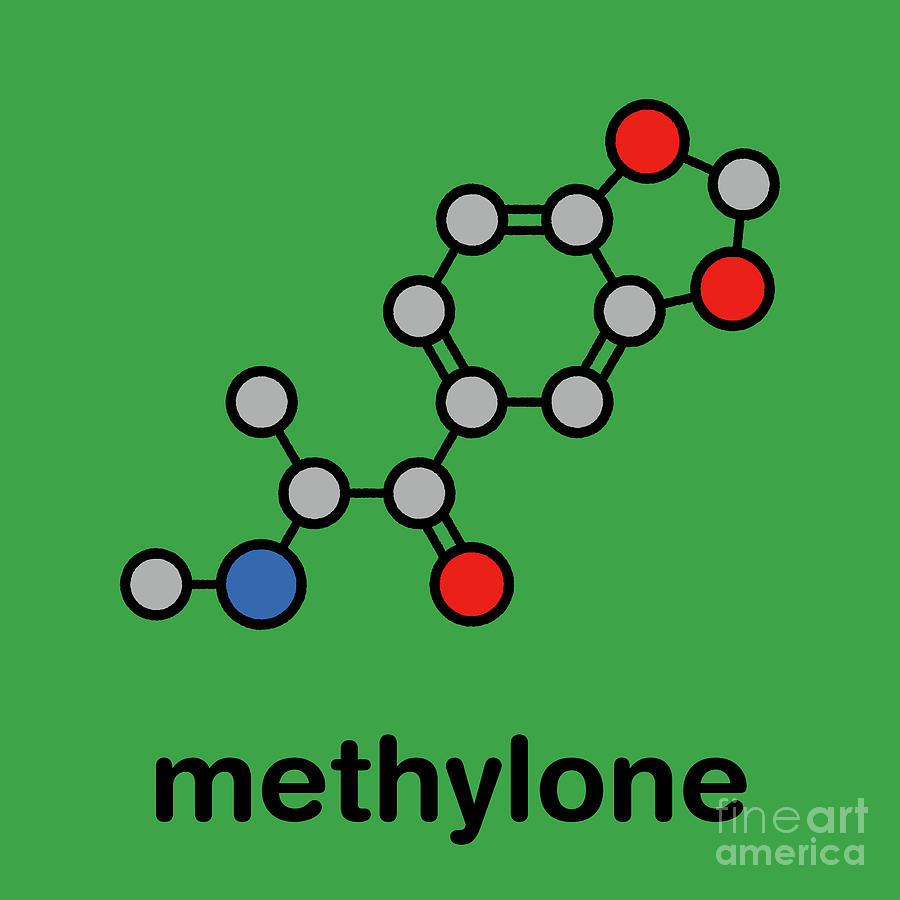 Methylone Stimulant Molecule #1 Photograph by Molekuul/science Photo Library