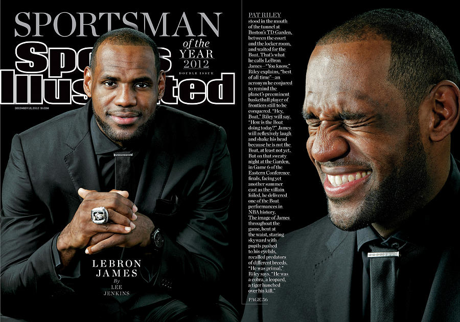 Miami Heat LeBron James, 2012 Sportsman Of The Year Sports Illustrated Cover Photograph by Sports Illustrated